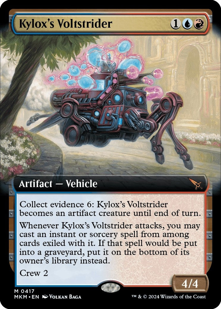 Image for Kylox's Voltstrider (Extended Art) (417) (Murders at Karlov Manor) - Magic: The Gathering