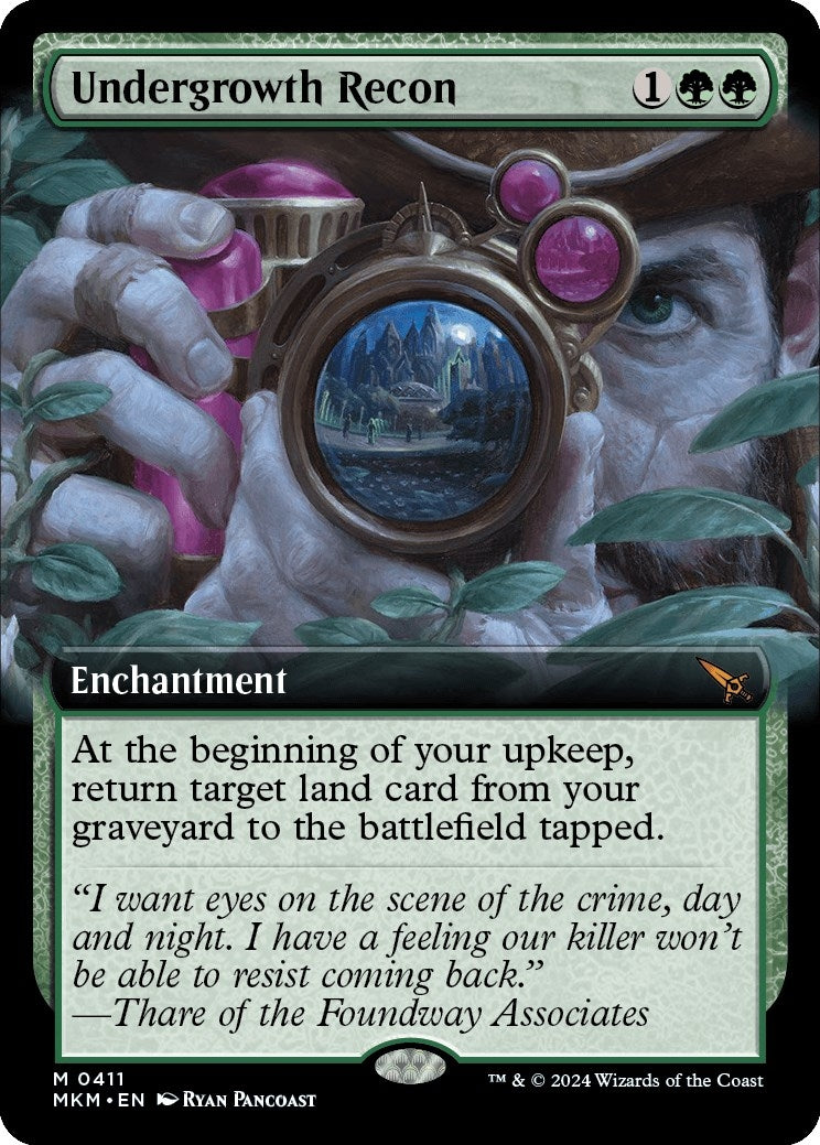 Image for Undergrowth Recon (Extended Art) (411) (Murders at Karlov Manor) - Magic: The Gathering