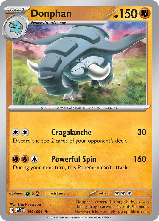Donphan (049/091) (SV: Paldean Fates)