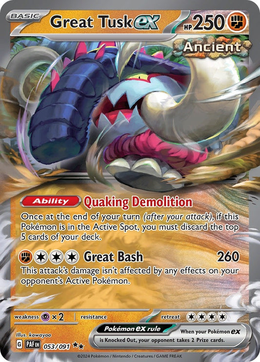 Great Tusk ex (053/091) (SV: Paldean Fates)