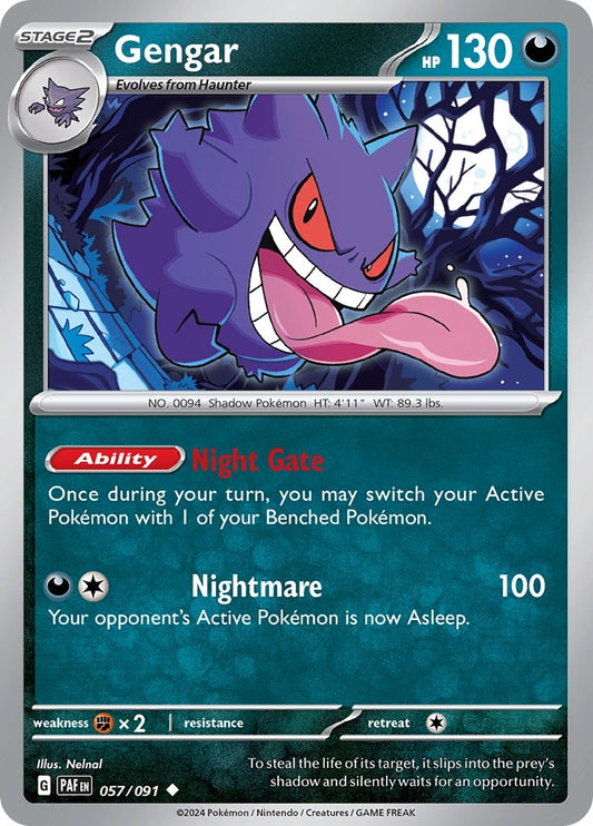 Gengar (057/091) (SV: Paldean Fates)