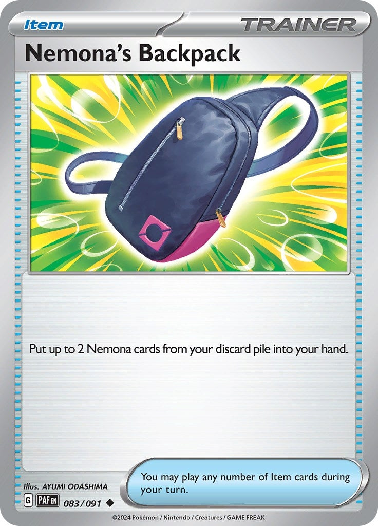 Nemona's Backpack (083/091) (SV: Paldean Fates)