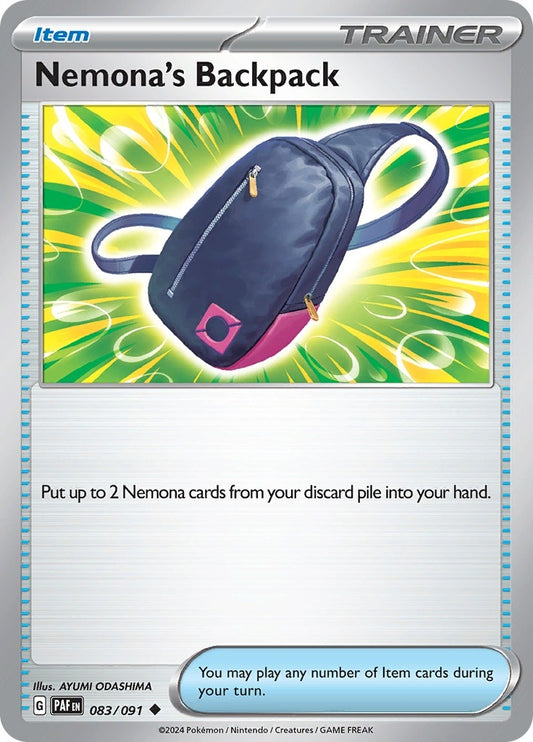 Nemona's Backpack (083/091) (SV: Paldean Fates)