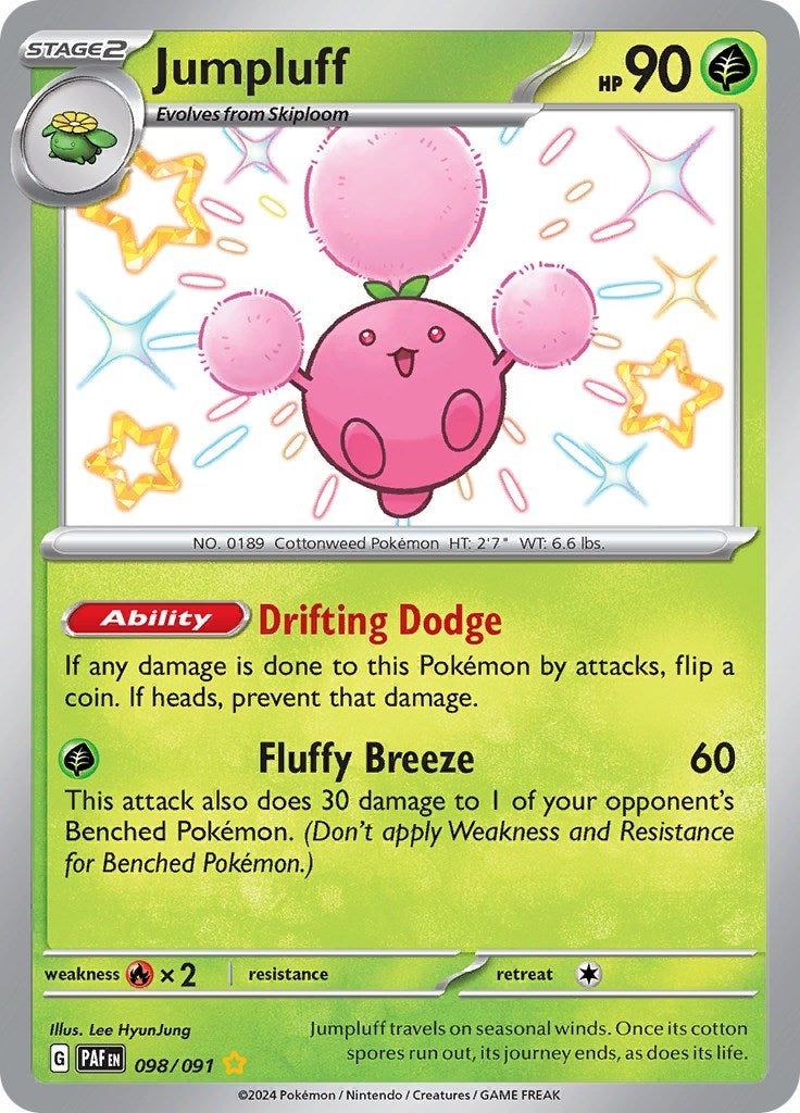 Jumpluff (098/091) (SV: Paldean Fates)