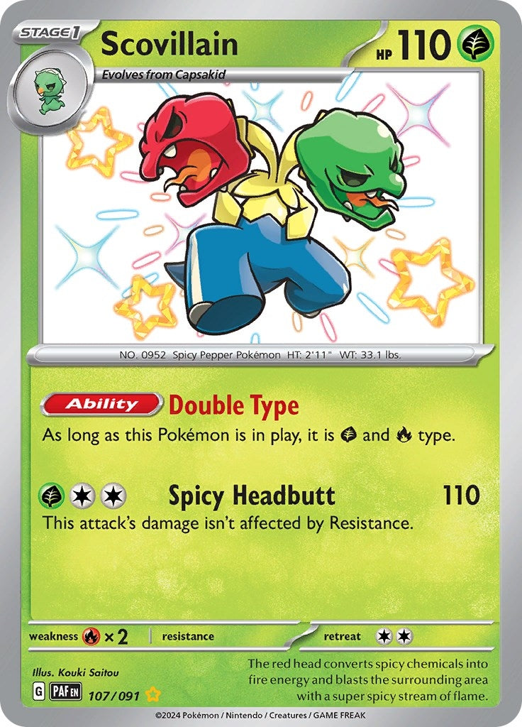 Image for Scovillain (107/091) (SV: Paldean Fates) - Pokemon
