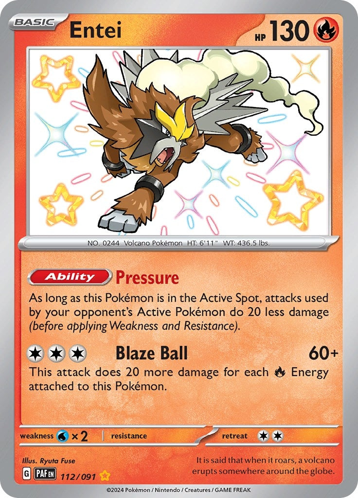 Entei (112/091) (SV: Paldean Fates)