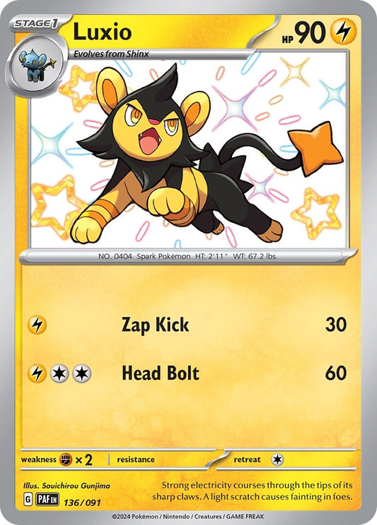 Luxio (136/091) (SV: Paldean Fates)