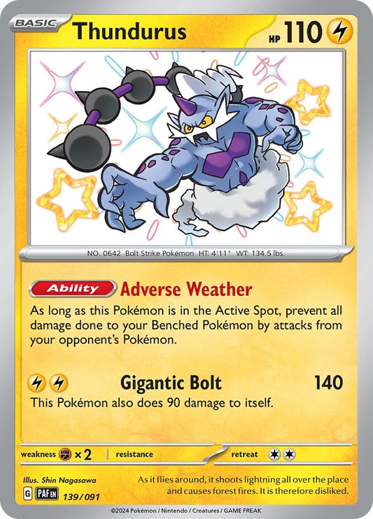 Thundurus (139/091) (SV: Paldean Fates)