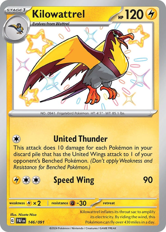 Kilowattrel (146/091) (SV: Paldean Fates)