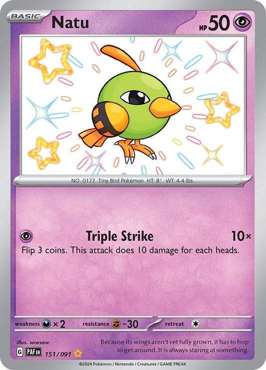 Natu (151/091) (SV: Paldean Fates)