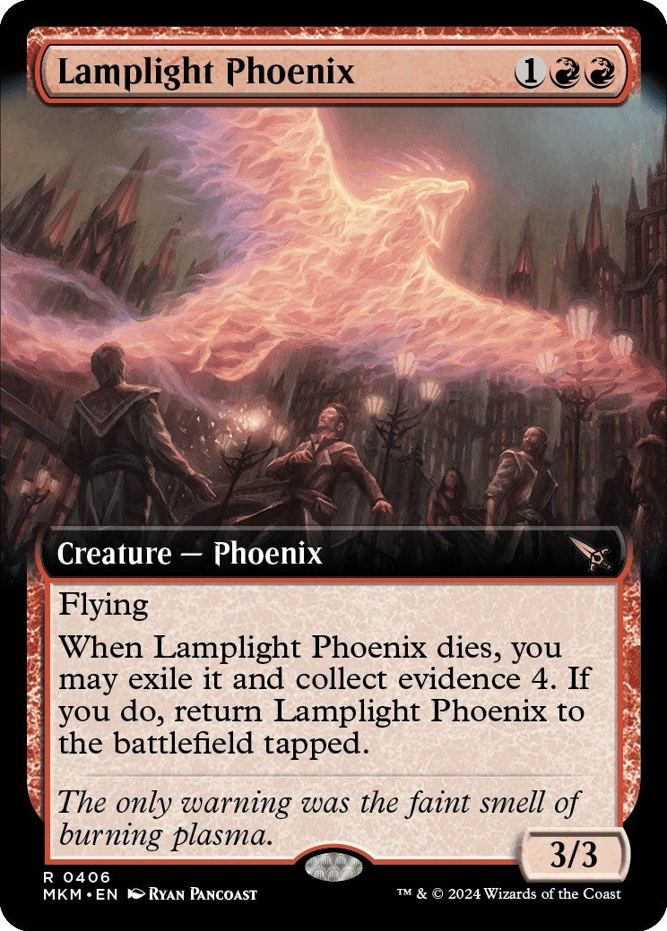 Image for Lamplight Phoenix (Extended Art) (406) (Murders at Karlov Manor) - Magic: The Gathering