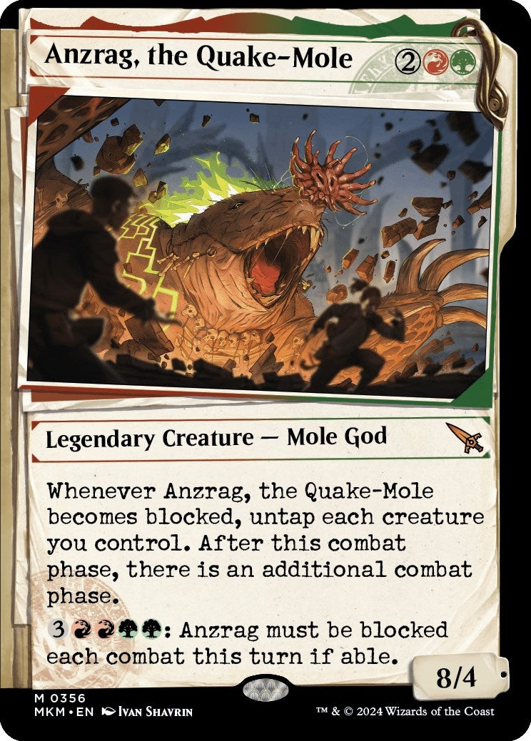 Image for Anzrag, the Quake-Mole (Showcase) (356) (Murders at Karlov Manor) - Magic: The Gathering