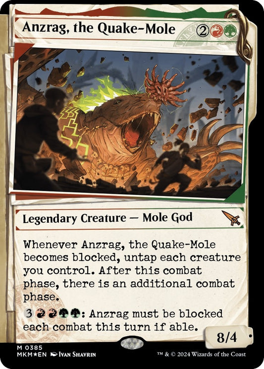 Image for Anzrag, the Quake-Mole (Showcase) (Invisible Ink) (385) (Murders at Karlov Manor) - Magic: The Gathering