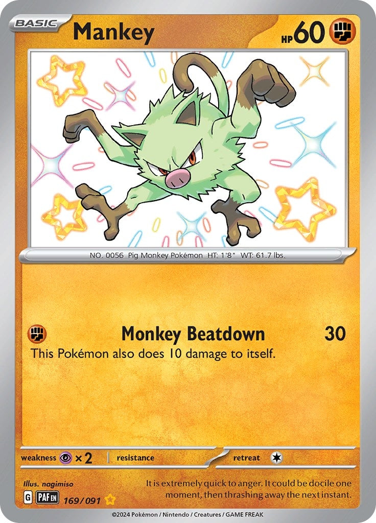 Mankey (169/091) (SV: Paldean Fates)
