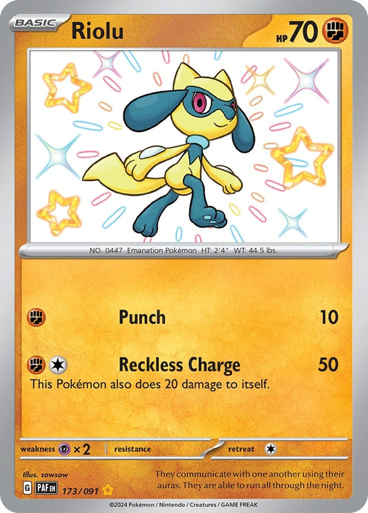 Riolu (173/091) (SV: Paldean Fates)
