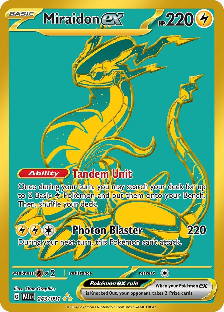 Image for Miraidon ex (243/091) (SV: Paldean Fates) - Pokemon