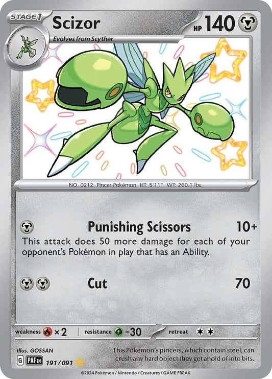 Scizor (191/091) (SV: Paldean Fates)