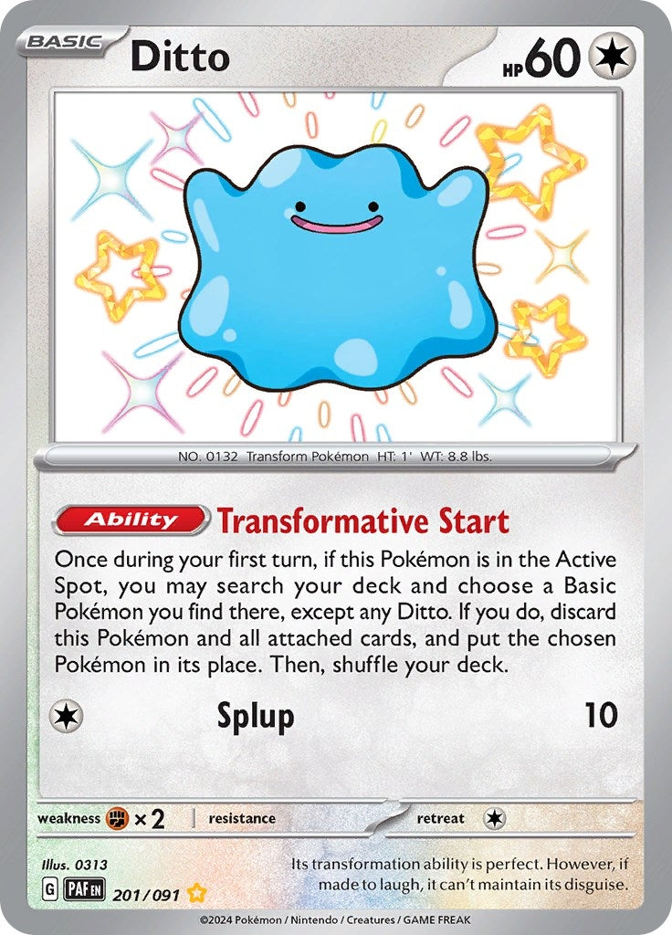 Image for Ditto (201/091) (SV: Paldean Fates) - Pokemon