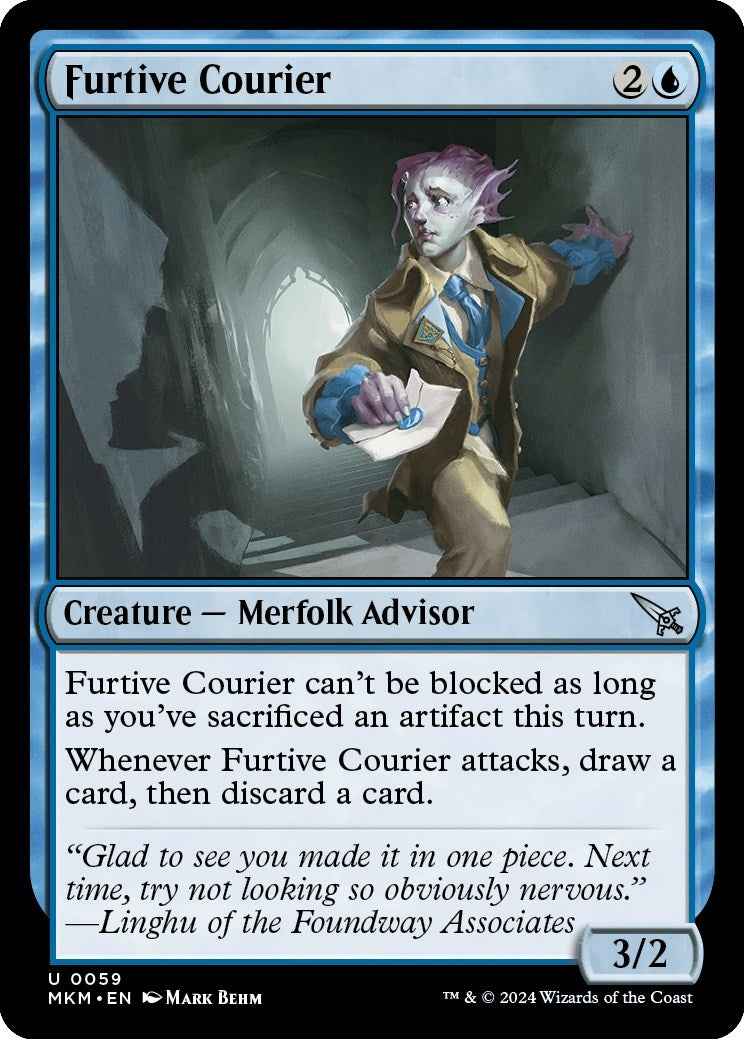 Image for Furtive Courier (59) (Murders at Karlov Manor) - Magic: The Gathering