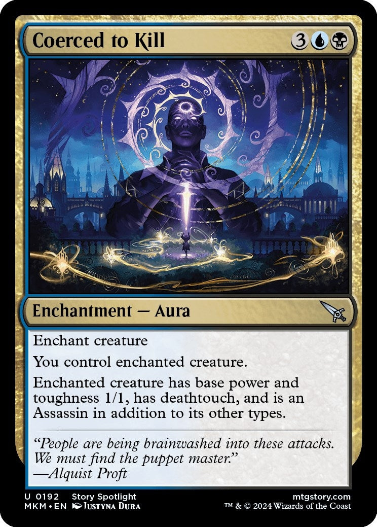 Image for Coerced to Kill (192) (Murders at Karlov Manor) - Magic: The Gathering