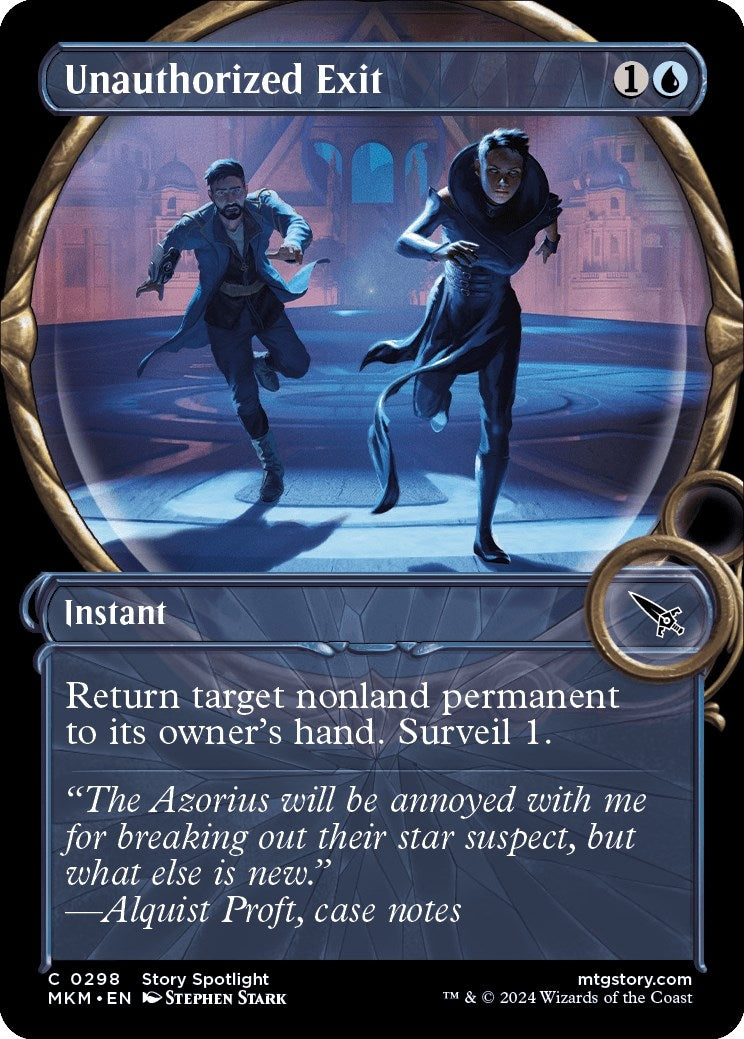 Image for Unauthorized Exit (Showcase) (298) (Murders at Karlov Manor) - Magic: The Gathering