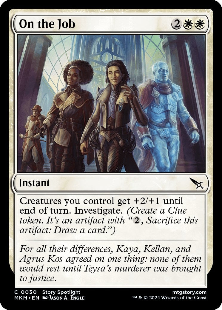 Image for On the Job (30) (Murders at Karlov Manor) - Magic: The Gathering