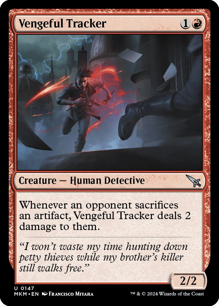 Image for Vengeful Tracker (147) (Murders at Karlov Manor) - Magic: The Gathering