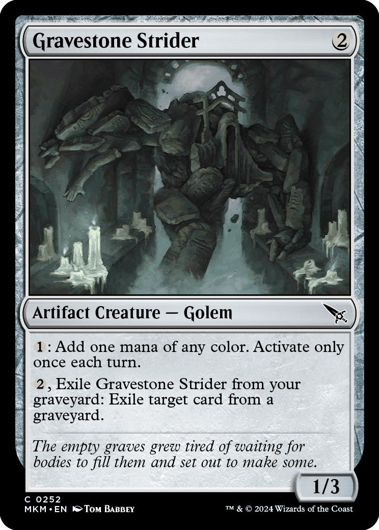 Image for Gravestone Strider (252) (Murders at Karlov Manor) - Magic: The Gathering