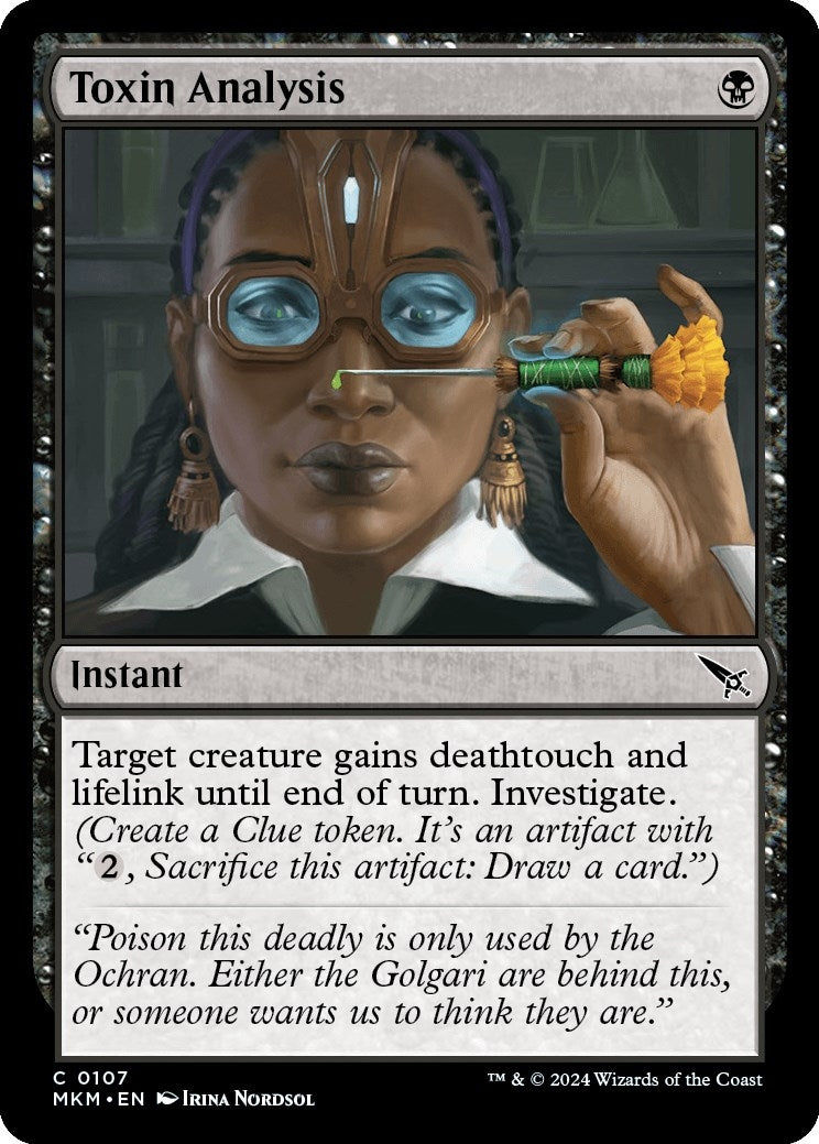 Toxin Analysis (107) (Murders at Karlov Manor)