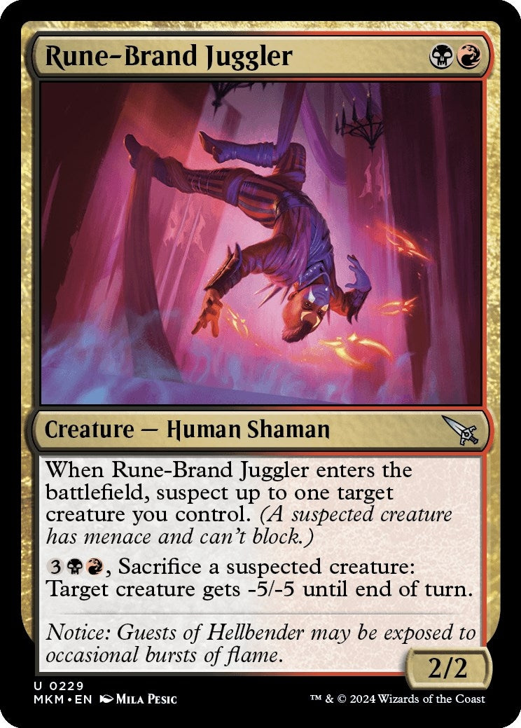 Image for Rune-Brand Juggler (229) (Murders at Karlov Manor) - Magic: The Gathering