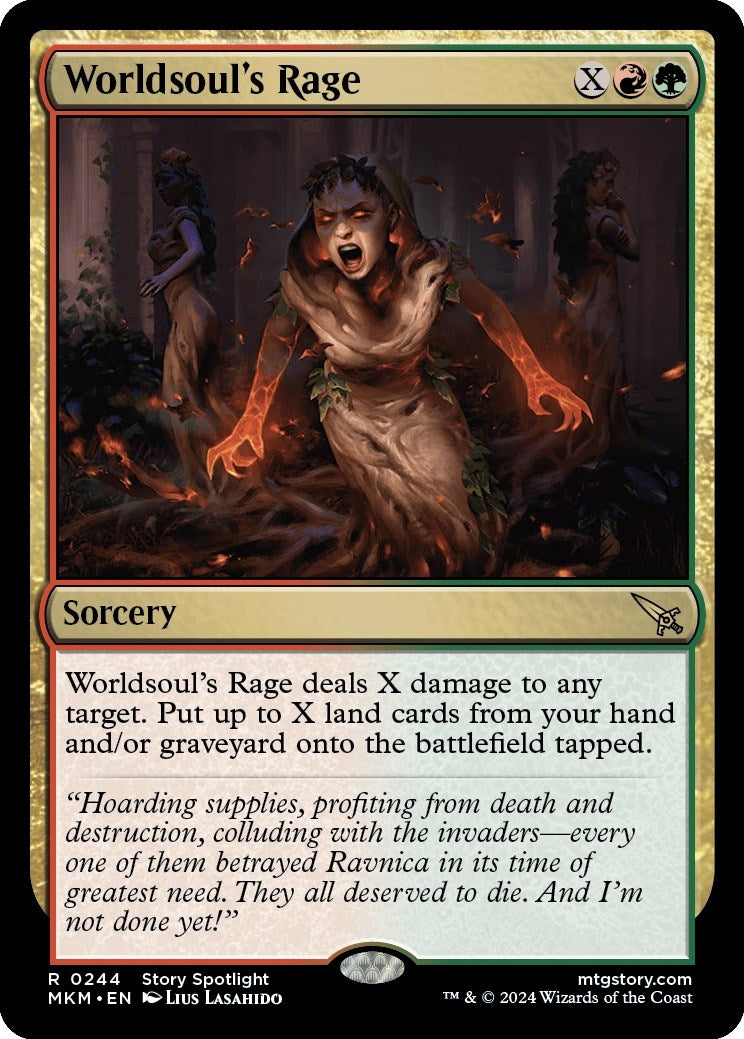Image for Worldsoul's Rage (244) (Murders at Karlov Manor) - Magic: The Gathering