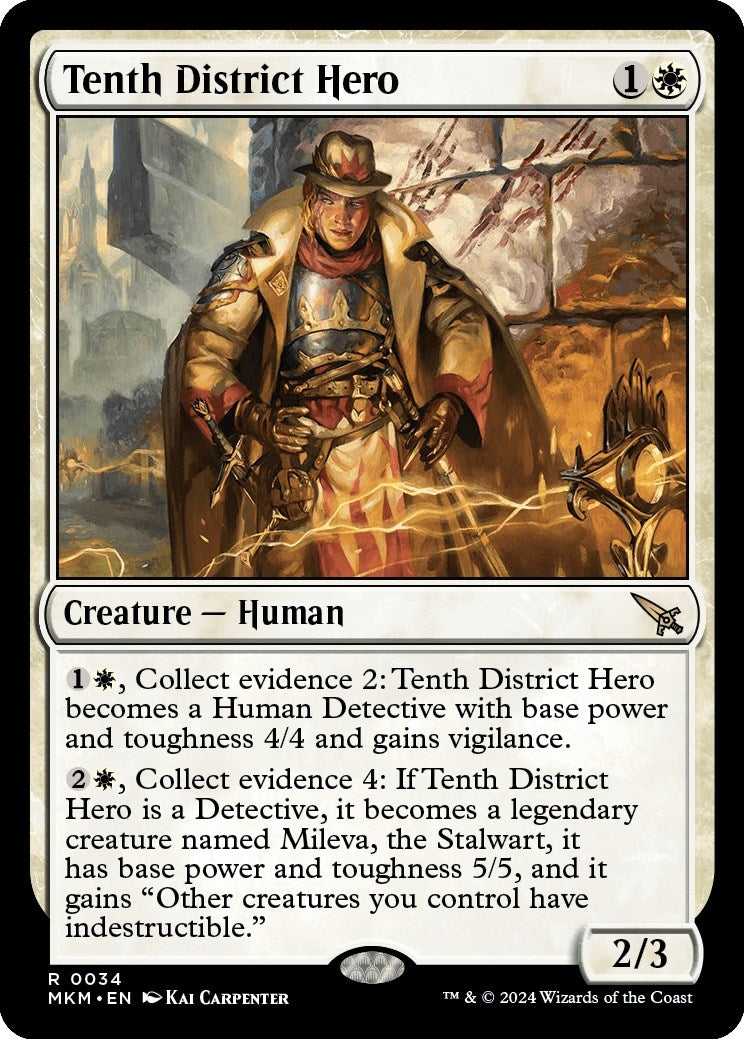 Image for Tenth District Hero (34) (Murders at Karlov Manor) - Magic: The Gathering