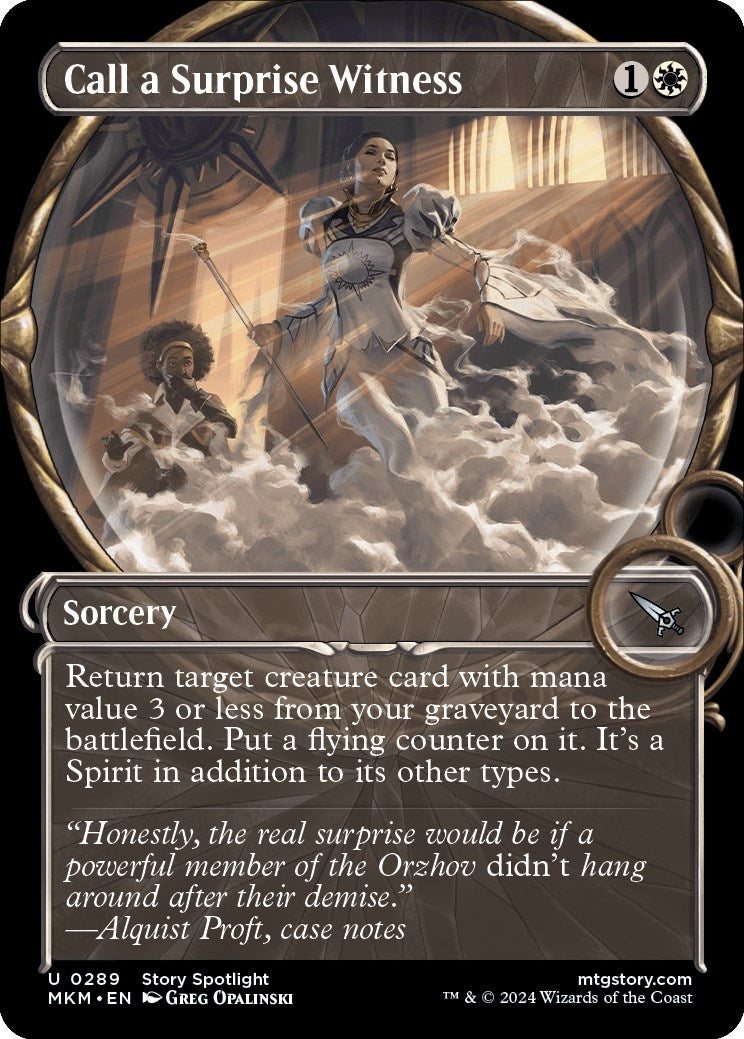 Image for Call a Surprise Witness (Showcase) (289) (Murders at Karlov Manor) - Magic: The Gathering