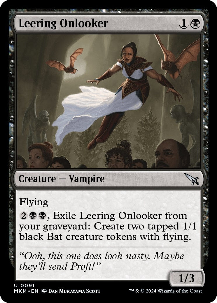 Image for Leering Onlooker (91) (Murders at Karlov Manor) - Magic: The Gathering