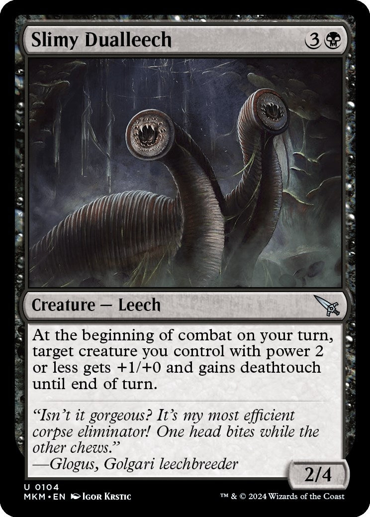 Image for Slimy Dualleech (104) (Murders at Karlov Manor) - Magic: The Gathering