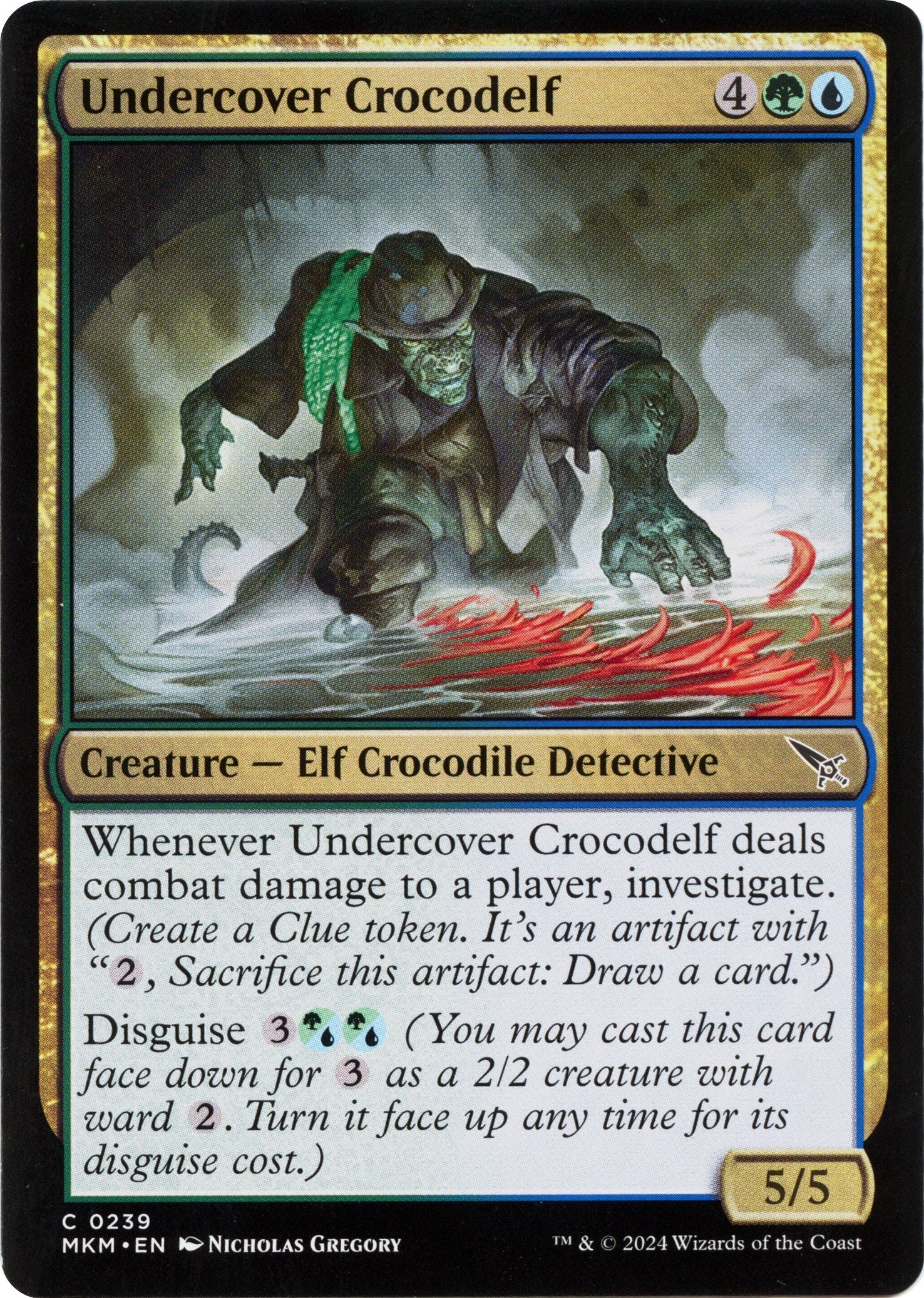 Image for Undercover Crocodelf (b) (239) (Murders at Karlov Manor) - Magic: The Gathering