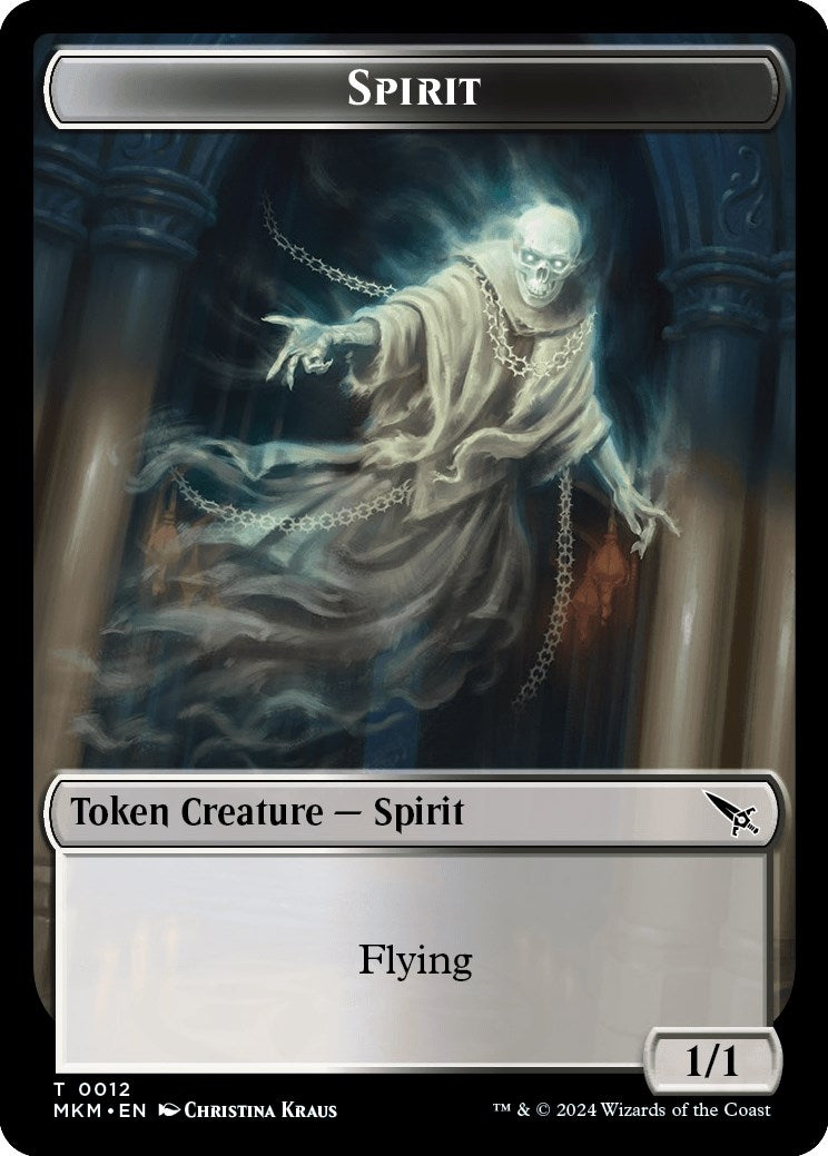 Image for Spirit Token (12) (Murders at Karlov Manor) - Magic: The Gathering