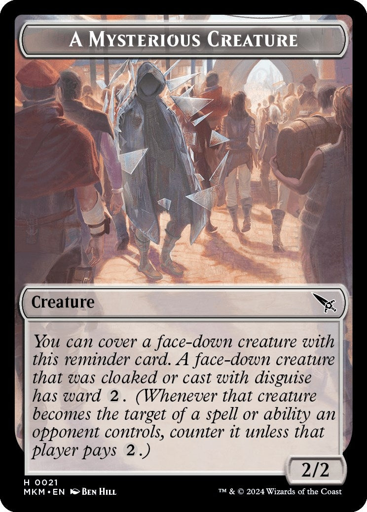 A Mysterious Creature Token (21) (Murders at Karlov Manor)