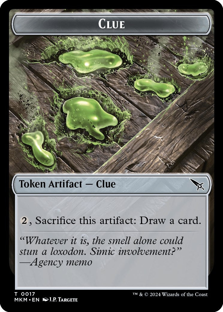 Clue (0017) // A 0044 Double-Sided Token (17 // 44) (Murders at Karlov Manor)