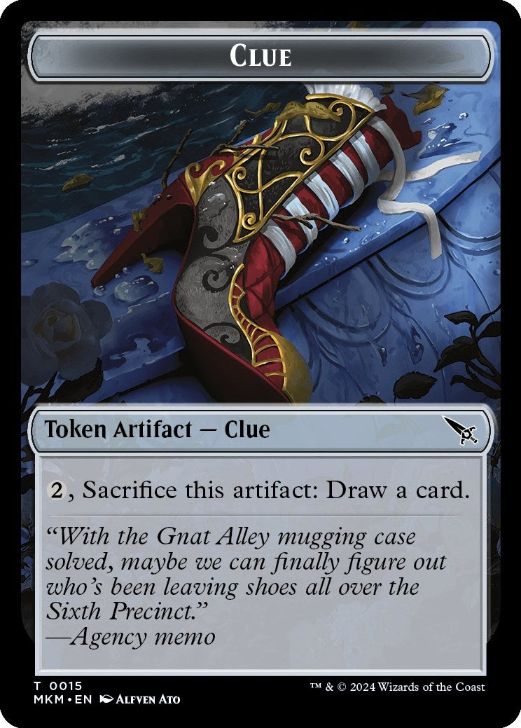 Image for Clue (0015) // A 0042 Double-Sided Token (15 // 42) (Murders at Karlov Manor) - Magic: The Gathering