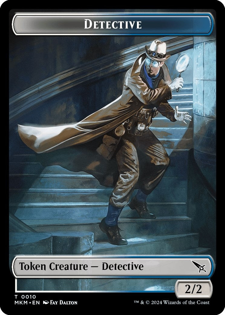 Detective // Voja Fenstalker Double-Sided Token (10 // 13) (Murders at Karlov Manor)