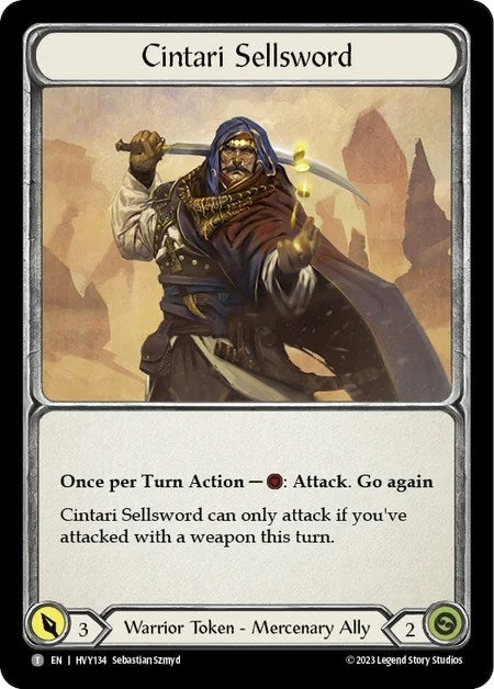 Image for Cintari Sellsword (HVY134) (Heavy Hitters) - Flesh and Blood TCG