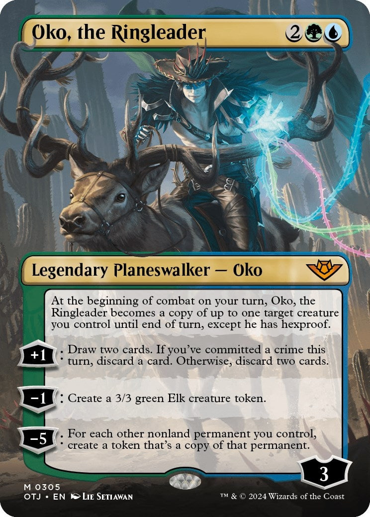 Image for Oko, the Ringleader (Borderless) (305) (Outlaws of Thunder Junction) - Magic: The Gathering