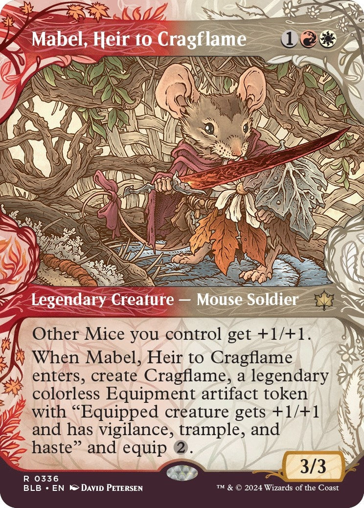 Image for Mabel, Heir to Cragflame (Showcase) (336) (Bloomburrow) - Magic: The Gathering