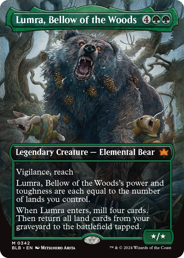 Image for Lumra, Bellow of the Woods (Borderless) (0342) (342) (Bloomburrow) - Magic: The Gathering
