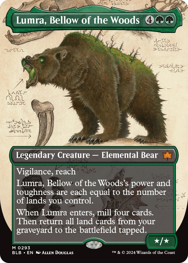 Image for Lumra, Bellow of the Woods (Borderless) (0293) (293) (Bloomburrow) - Magic: The Gathering