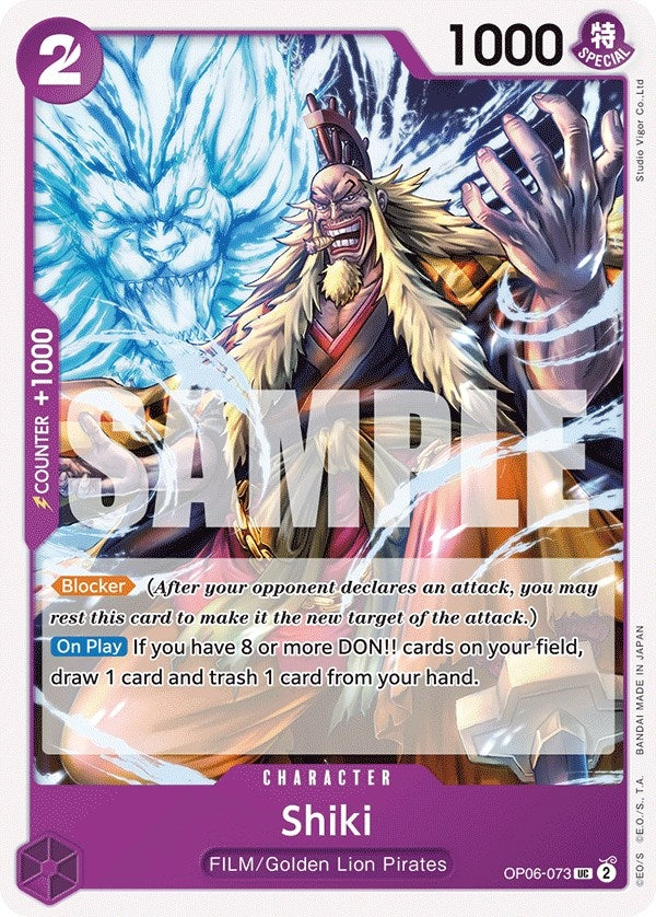 Image for Shiki (OP06-073) (Wings of the Captain) - One Piece Card Game