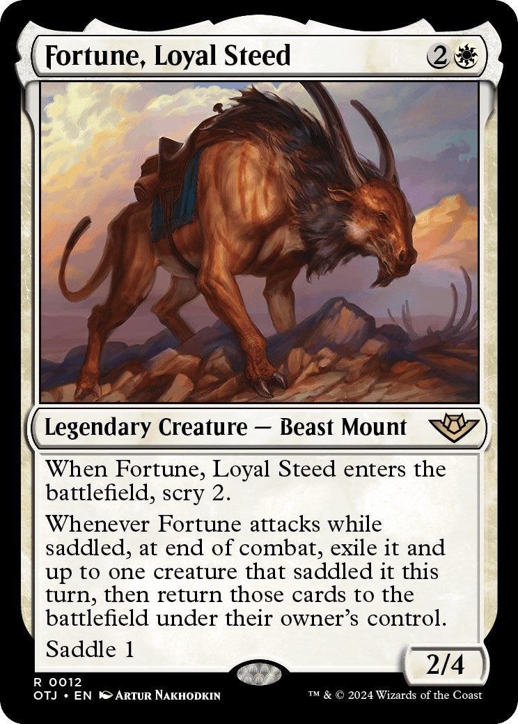 Image for Fortune, Loyal Steed (12) (Outlaws of Thunder Junction) - Magic: The Gathering