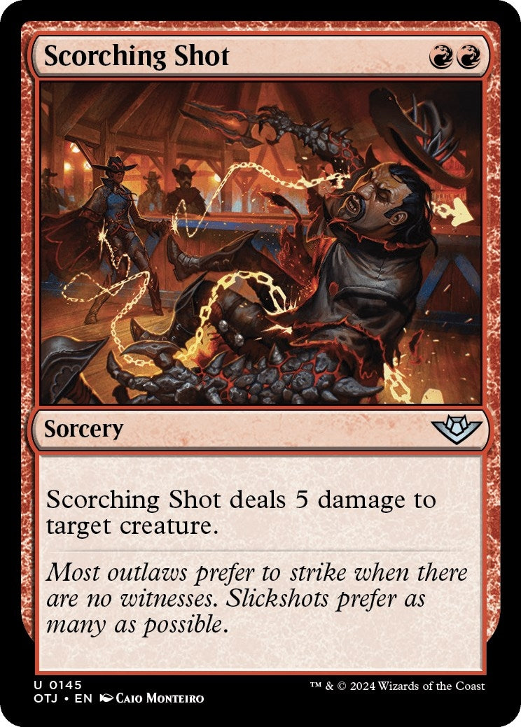 Image for Scorching Shot (145) (Outlaws of Thunder Junction) - Magic: The Gathering