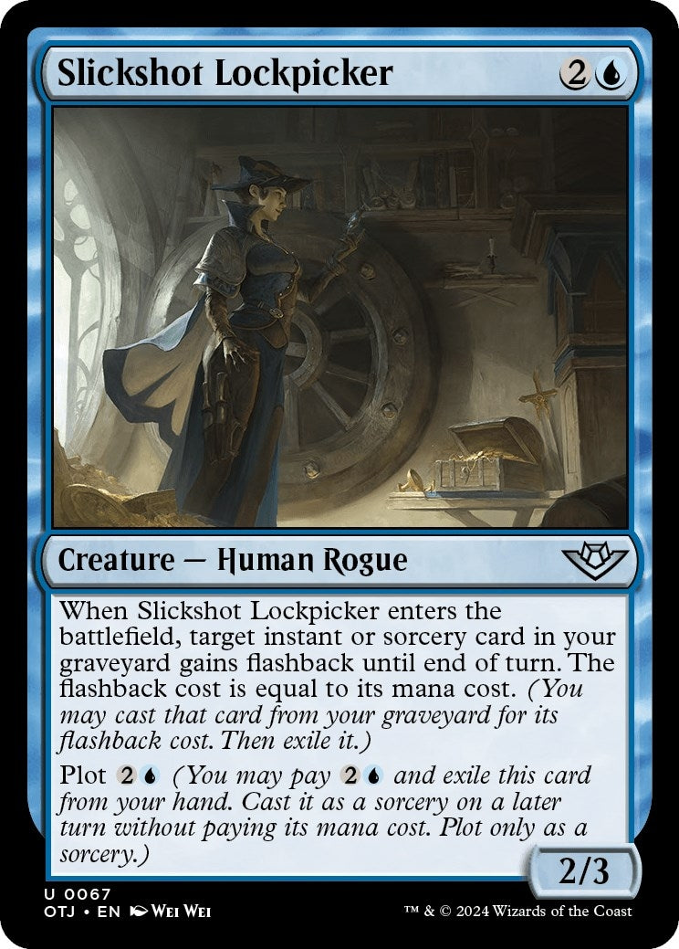 Image for Slickshot Lockpicker (67) (Outlaws of Thunder Junction) - Magic: The Gathering